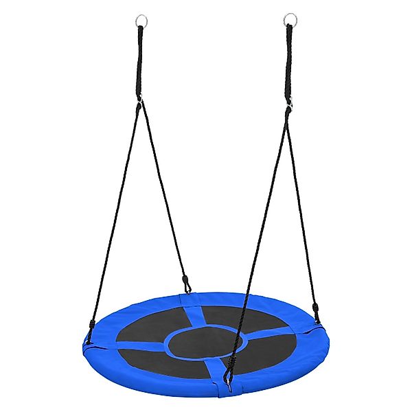 ECD Germany Nestschaukel 100 cm Blau Höheverstellbare 150 kg Belastbar günstig online kaufen