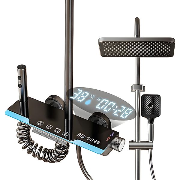 LuxaSteel Duscharmatur Duschsystem mit LED Display günstig online kaufen