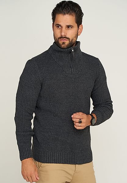CARISMA Strickpullover CRHAMAR Grobstrick Muster Troyer günstig online kaufen