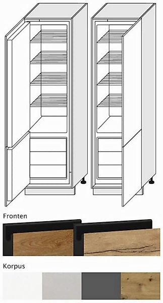 Feldmann-Wohnen Backofenumbauschrank Treviso (1-St) 60cm Front- & Korpusfar günstig online kaufen