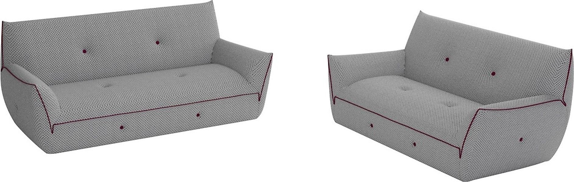 Egoitaliano Polstergarnitur »Yuki, extravagantes Design und höchster Sitzko günstig online kaufen