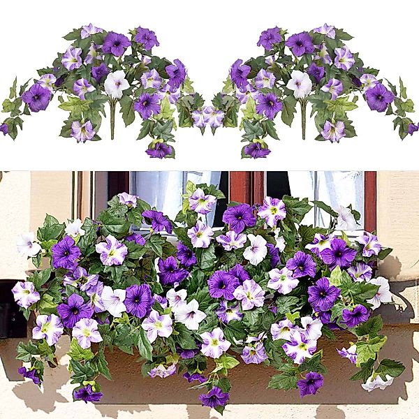 Kunstblumenstrauß Künstliche Kunstblumen Petunien für den günstig online kaufen