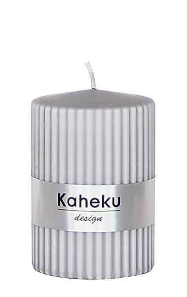 Kaheku Stumpenkerze Kaheku Rillenkerze, Powder Steingrau, günstig online kaufen