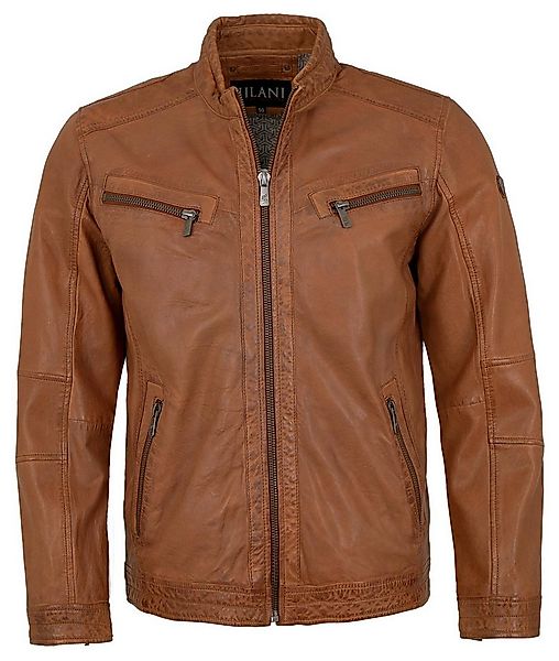 Jilani Lederjacke Ronai-3 Jilani - Herren Lederjacke Lammnappa cognac günstig online kaufen