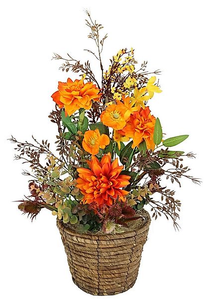 Kunstblume Blumenarrangement 'Dahlien', I.GE.A., Höhe 55 cm, Im Topf Künstl günstig online kaufen