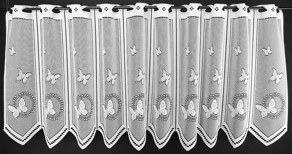 Gardinen Kranzusch Scheibengardine Schmetterlinge (1 St), günstig online kaufen