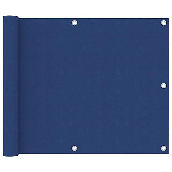 vidaXL Balkon-Sichtschutz Blau 75x400 cm Oxford-Gewebe 135009 günstig online kaufen