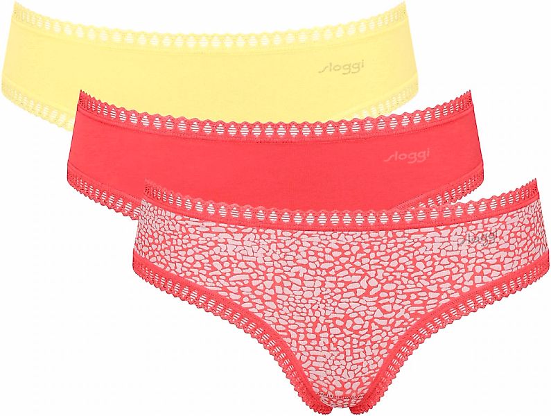 sloggi Hipster "GO Crush", (3er Pack), Spitze, elastisch, weich, Multipack, günstig online kaufen