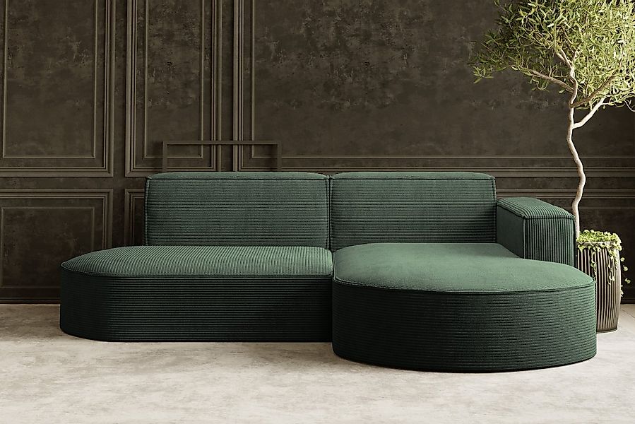 Kaiser Möbel Ecksofa Designer MODENA STUDIO L stoff Cord, Verita,Boucle, Ec günstig online kaufen