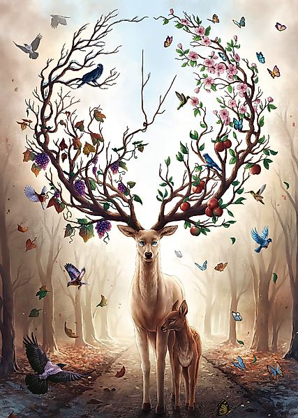 Ravensburger Puzzle Magischer Hirsch, 1000 Puzzleteile, günstig online kaufen