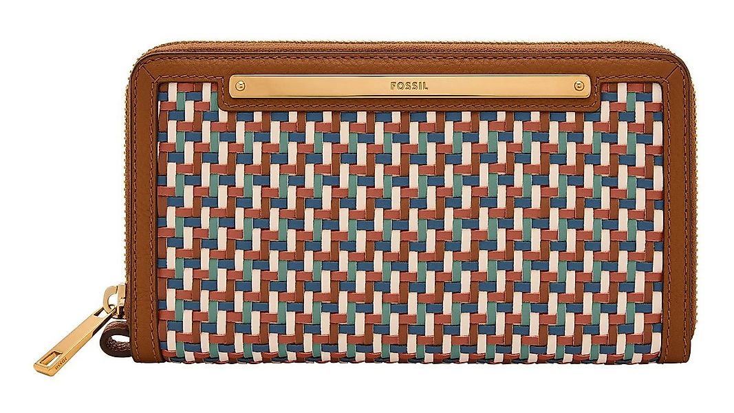 Fossil Geldbörse Zip Around Clutch, aus echtem Rindsleder günstig online kaufen