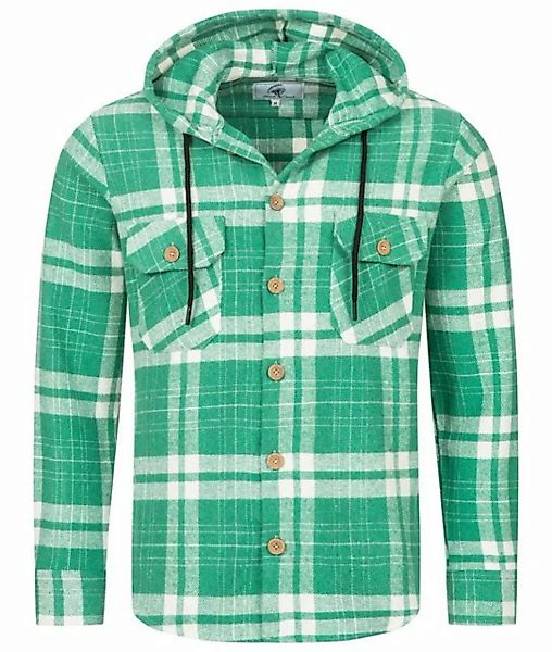 Rock Creek Flanellhemd Herren Hemd Flanellhemd mit Kapuze H-328 günstig online kaufen