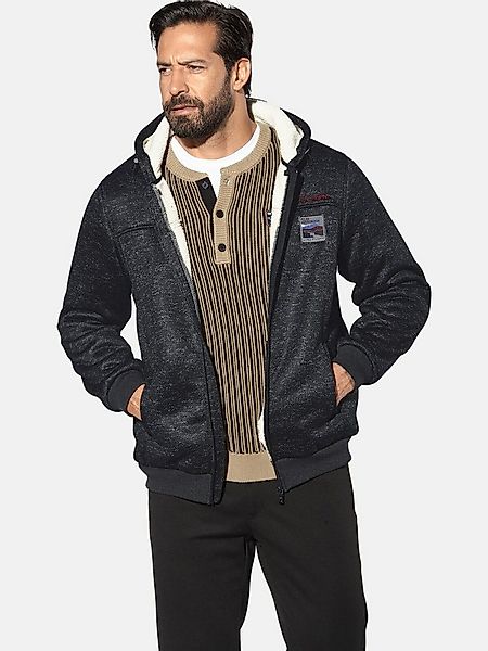 Jan Vanderstorm Kapuzensweatjacke MIKRIKSON mit verstellbarer Kapuze günstig online kaufen