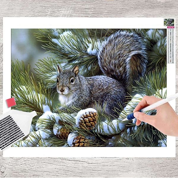 GOLDEN Kreativset GOLDEN Diamond Painting Wandspiegel günstig online kaufen
