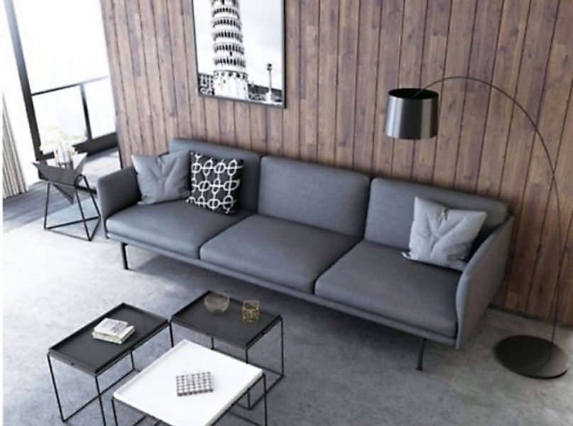 JVmoebel Sofa Moderne Büromöbel Luxus Couch 4-Sitzer Edles Sofa Edelstahlfü günstig online kaufen