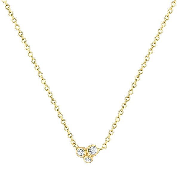 Glanzstücke München Silberkette gelbgold, mit Zirkonia günstig online kaufen