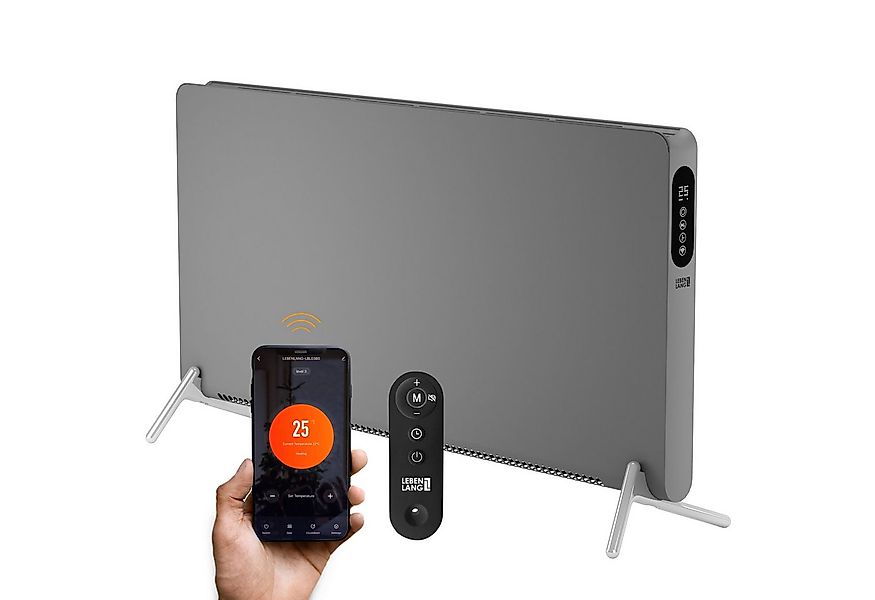 Lebenlang Konvektor Elektroheizung - Inkl. Wifi/App & Fernbedienung - Stand günstig online kaufen