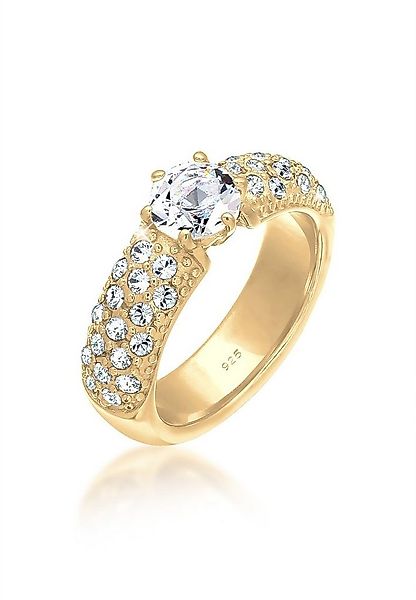Elli Premium Verlobungsring Weiß 925 Sterling Silber, mit Kristallen von Sw günstig online kaufen