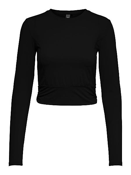 ONLY Kurzes Trainingsshirt Damen Schwarz günstig online kaufen