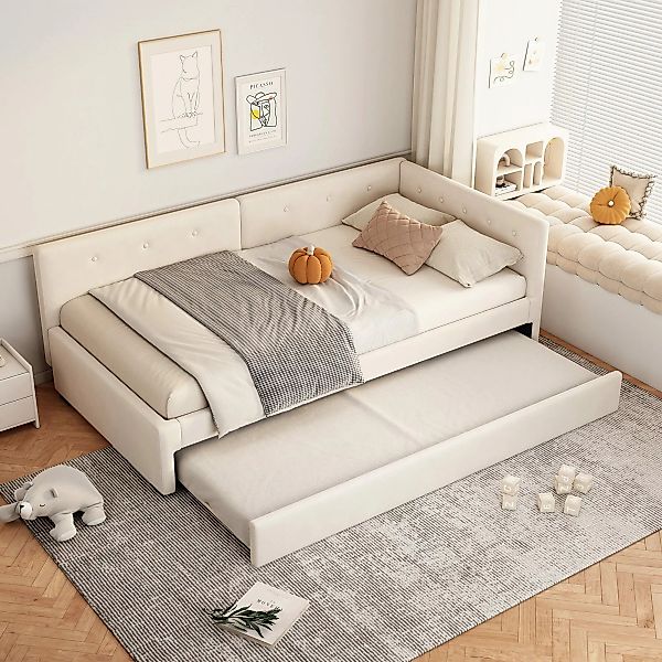 Flieks Daybett, Tagesbett Schlafsofa Polsterbett 90x200cm günstig online kaufen
