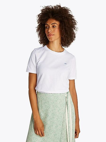 Tommy Hilfiger T-Shirt REG CONTRAST FLAG SS TEE mit Logostickerei günstig online kaufen