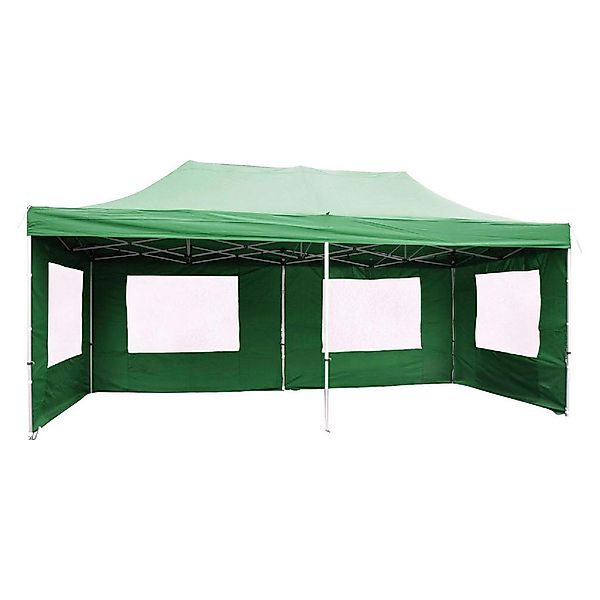 VCM Faltpavillon PROFI grün Polyester-Mischgewebe B/T/L: ca. 600x300x600 cm günstig online kaufen