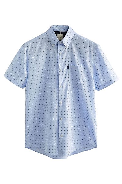 Next Businesshemd Oxford-Kurzarmhemd mit Print (1-tlg) günstig online kaufen