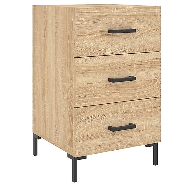 vidaXL Nachttisch Sonoma-Eiche 40x40x66 cm Holzwerkstoff 827663 günstig online kaufen