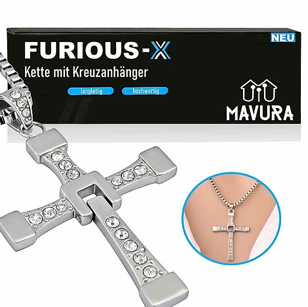 MAVURA Kette mit Anhänger FURIOUS-X Kreuz günstig online kaufen