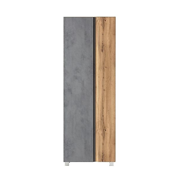 Held Möbel Seitenschrank Ancona 65 cm Betongrau-Wotaneiche günstig online kaufen