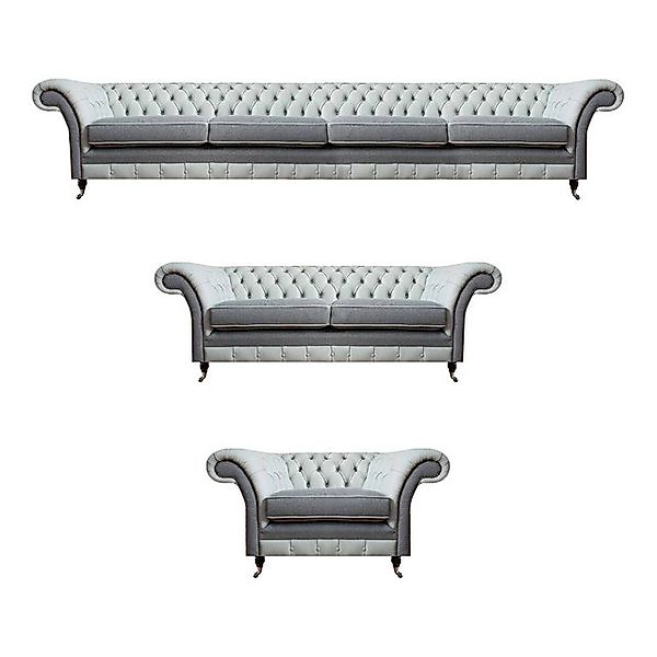 JVmoebel Sofa Chesterfield Sofagarnitur Couch Set Polster Möbel 4+2+1 Couch günstig online kaufen