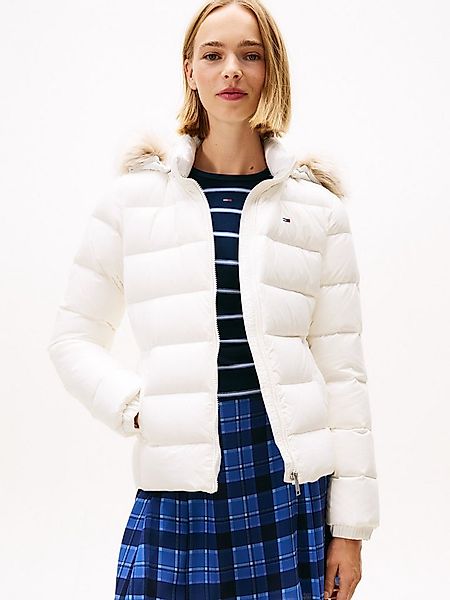 Tommy Jeans Steppjacke TJW BASIC HOODED DOWN JACKET EXT mit Logostickerei günstig online kaufen
