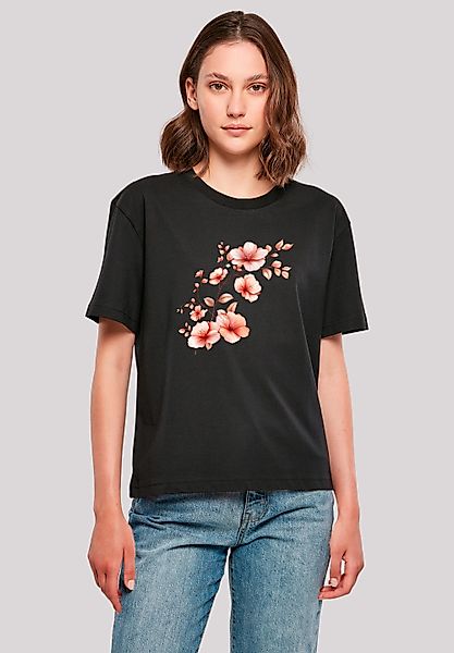F4NT4STIC T-Shirt Rosa Blumenzweig 3D Premium günstig online kaufen