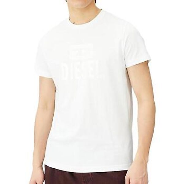 Diesel Rundhalsshirt Slim Fit - T-Diego Tone On Tone 100 Weiß günstig online kaufen