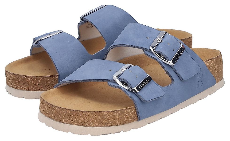 Rieker Pantolette Sommerschuh, Strandschuh, Hausschuh mit verstellbaren Sch günstig online kaufen