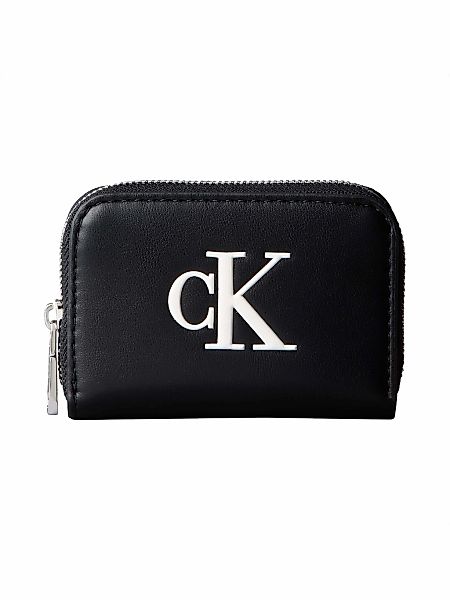 Calvin Klein Geldbörse "BOLD CK MEDIUM ZIP AROUND" Damen Portemonnaie, Geld günstig online kaufen