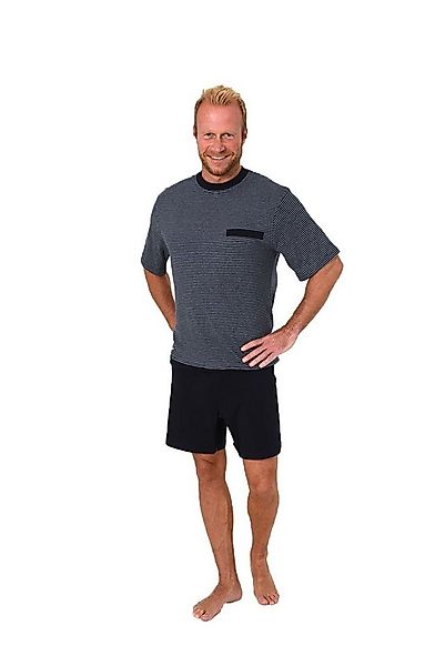Normann Care Pyjama Herren Pflegeoverall kurzarm mit Reissverschluss am Rüc günstig online kaufen