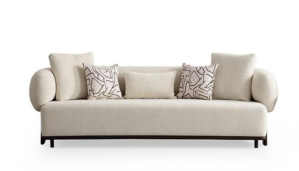 JVmoebel Sofa Sofa 3 Sitzer Textil Holz Modern Sofa Polster Couch Luxus Neu günstig online kaufen