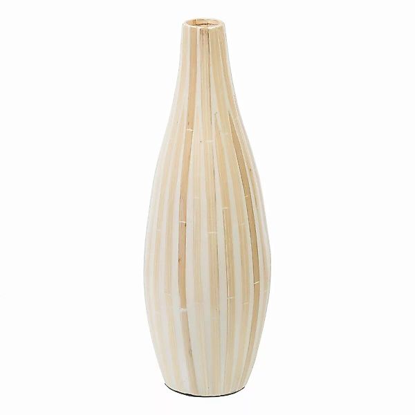 Vase 15 X 15 X 44 Cm Beige Bambus günstig online kaufen