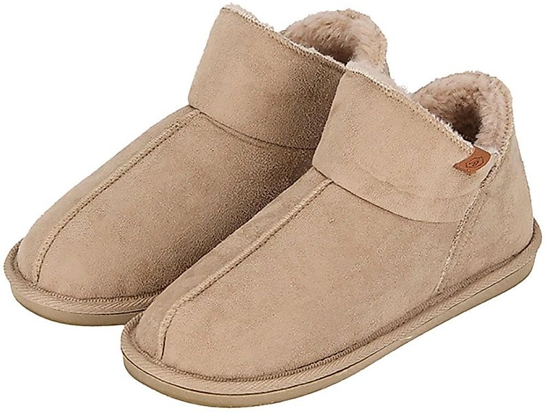 XQ Footwear Hausschuh "LADIES HOME BOOTS SUEDE" mit Logoprägung und kuschel günstig online kaufen