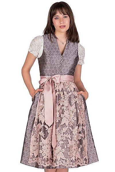 MarJo Dirndl Midi Dirndl 2tlg. - KIM - anthrazit/altrosa günstig online kaufen