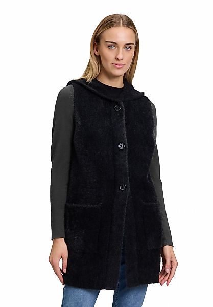 Amber & June Strickweste "Damen Strickweste mit Kapuze" Material günstig online kaufen
