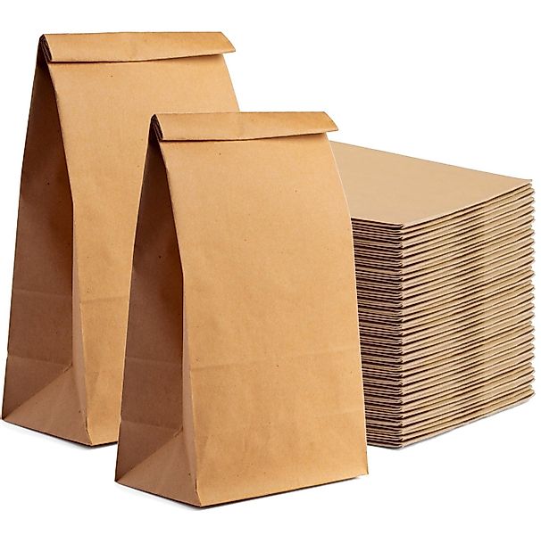 Bastelfreund® DIY-Adventskalender 50x Braune Kraftpapiertüten 210x140 mm Be günstig online kaufen