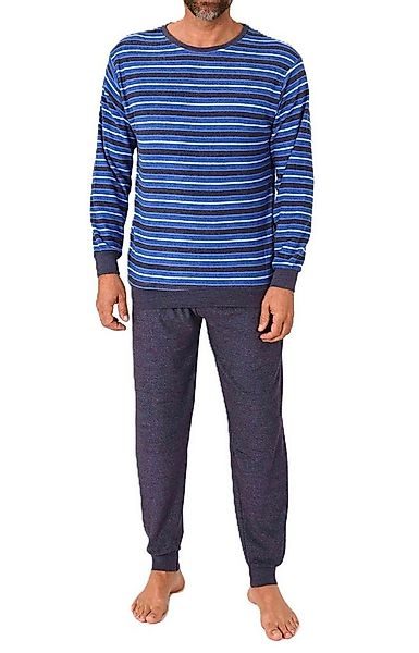 Normann Pyjama Normann Herren Frottee Schlafanzug mit Bündchen - auch in Üb günstig online kaufen