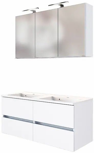 welltime Badmöbel-Set »Baabe«, (Set, 2 St.), Breite 120 cm, inkl. Mineralgu günstig online kaufen