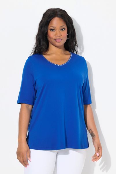 Ulla Popken T-Shirt Pima Cotton Shirt günstig online kaufen