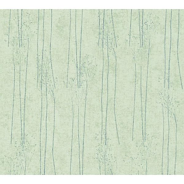Bricoflor Grüne Tapete Mit Bäumen Vintage Vliestapete In Hellgrün Ideal Für günstig online kaufen