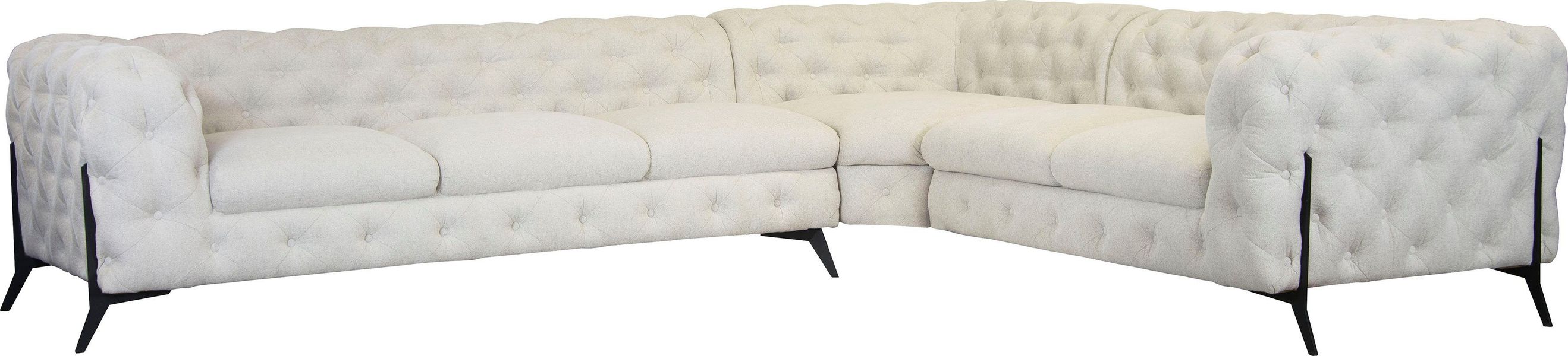Leonique Chesterfield-Sofa "Amaury L-Form" großes Ecksofa, Chesterfield-Opt günstig online kaufen