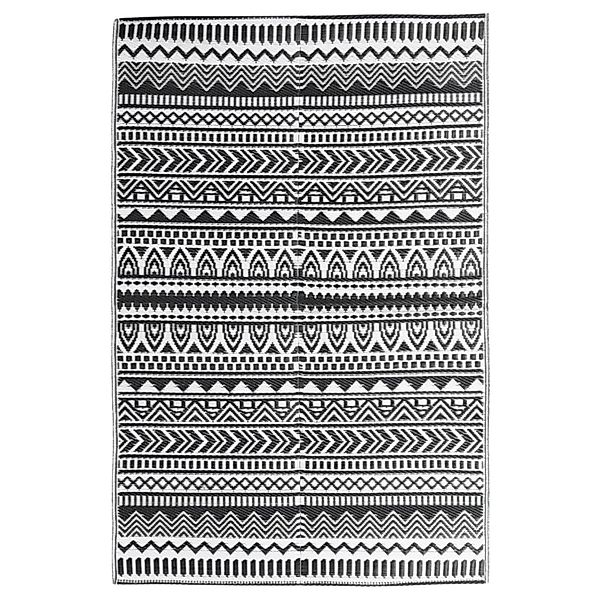 Vidaxl Outdoor-teppich Schwarz 120x180 Cm Pp günstig online kaufen