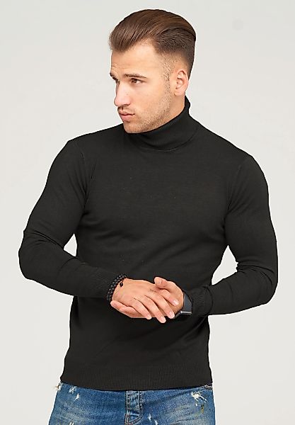 behype Rollkragenpullover "TIBERIUS" im modischen Slim Fit-Schnitt günstig online kaufen